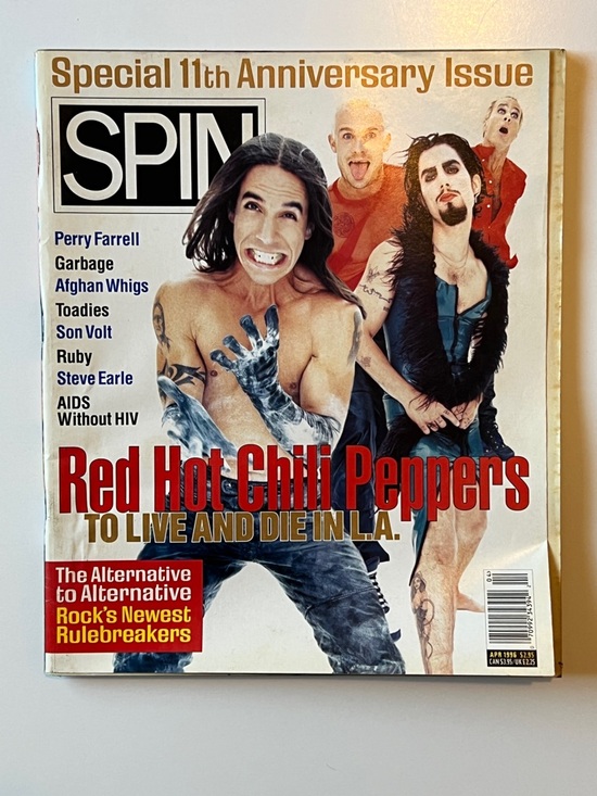 Spin Other - SPIN Magazine April 1996 Red Hot Chili Peppers Special 11th Anniversary Issue